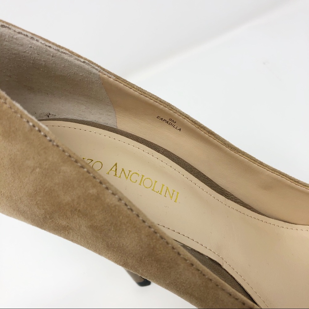 Enzo Angiolini Taupe Suede Eu Padilla Stilettos 9M - Picture 6 of 8